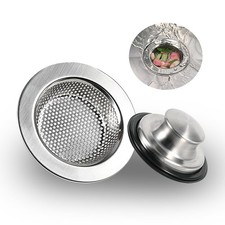 Kitchen Sink Strainers Sink Stopper Kits, Stainless Steel Sink Drain Strainer...