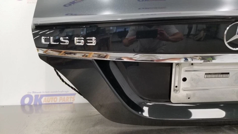 15 MERCEDES BENZ CLS63S 218 TYPE COMPLETE REAR TRUNK HATCH DECKLID ASSEMBLY GRAY - Image 4 of 4