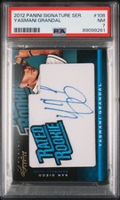 2012 PANINI SIG SER #108 YASMANI GRANDAL 99/299 PSA 7 AUTO