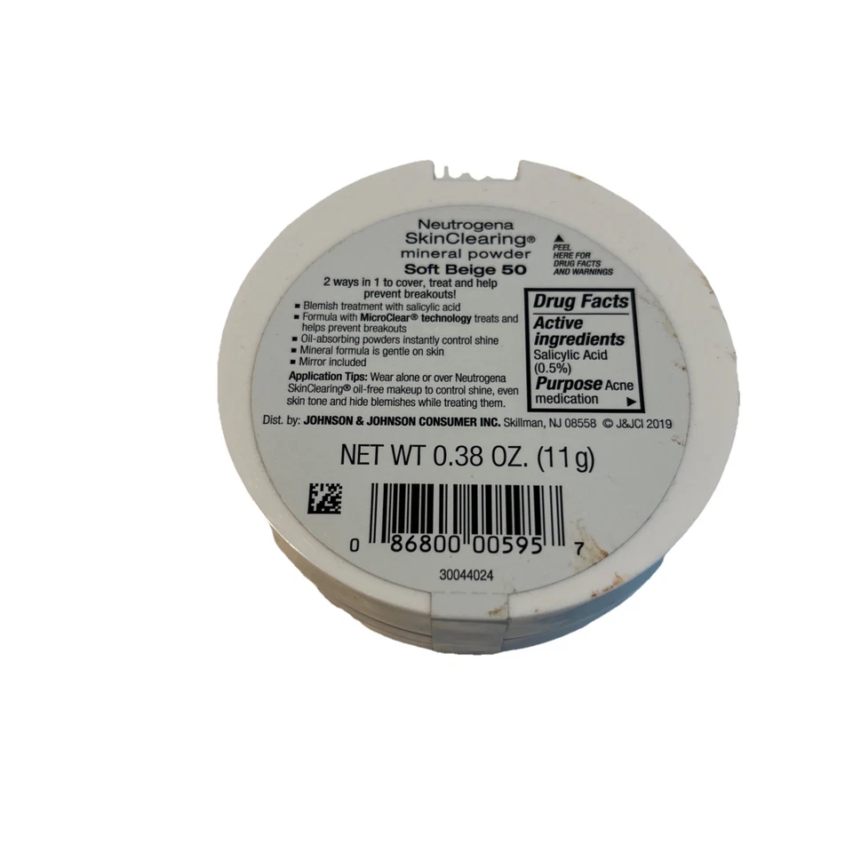 Neutrogena SkinClearing Mineral Powder #50 Soft Beige, New Sealed - Image 2 of 2