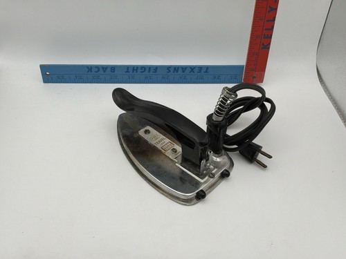 Vintage GWE Travel Iron 1950s 60s Working Compact Portable Mid Century
