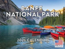 Banff National Park Calendar 2026 Canada Monthly Wall Calender 12 Month | Americ