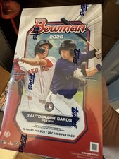 2026 BOWMAN BASEBALL HOBBY JUMBO BOX (3 AUTOs) w/Chrome MLB Brand New Sealed
