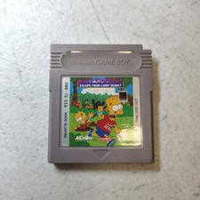 Bart Simpson's Escape From Camp Deadly (Nintendo Game Boy) Authentic Cartridge