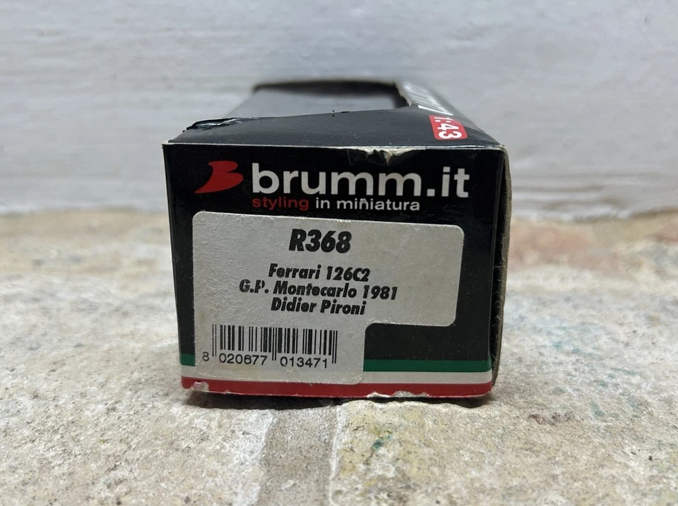 FERRARI 126C2 GP.MONTECARLO 1981 DIDIER PIRONI R368 BRUMM 1/43 - Immagine 3 di 4