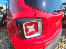 Used Left Inner Tail Light Assembly fits: 2017 Jeep Renegade inner silver bezel