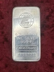 Engelhard 10 Troy oz .999 Fine Silver Bar Globe Logo Rare Classic Beautiful Bar