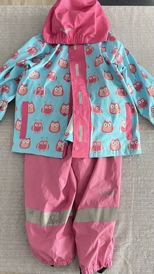 Regenjacke mit Latzhose Mädchen Größe 98, Playshoes, Sternthaler
