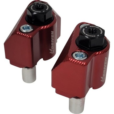 Driven Racing Captive Axle Block - Red Motorcycle Street Bike DRCAX-206RD