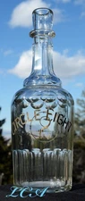 Antique CIRCLE 8 SALOON or BACK BAR bottle old COWBOY RANCH whiskey RARE UNIQUE