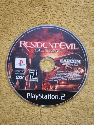 Resident Evil Outbreak (Sony PlayStation 2, 2003) PS2 DISC ONLY Tested & Working