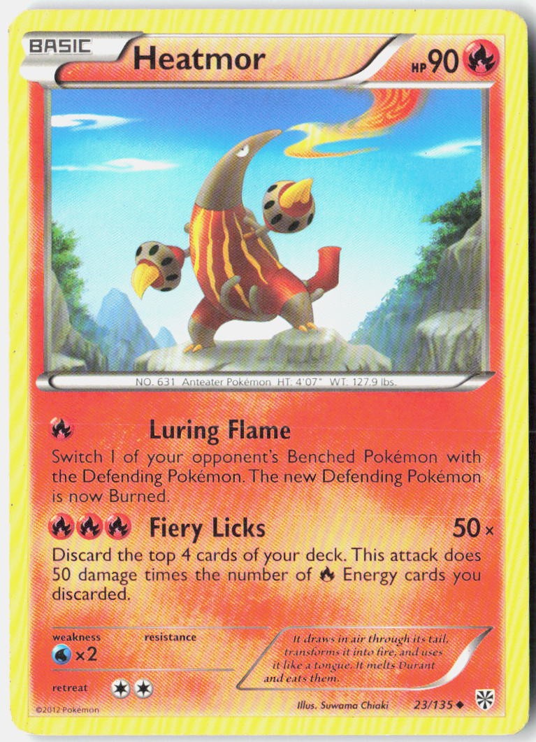 Heatmor Plasma Storm 23/135 Vintage Pokemon Card Normal