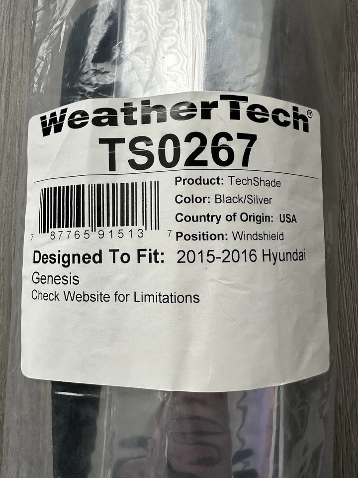 Parabrisas delantero WeatherTech TS0267 para Genesis G90 y G90 2015-2020 Foto 2 de 3