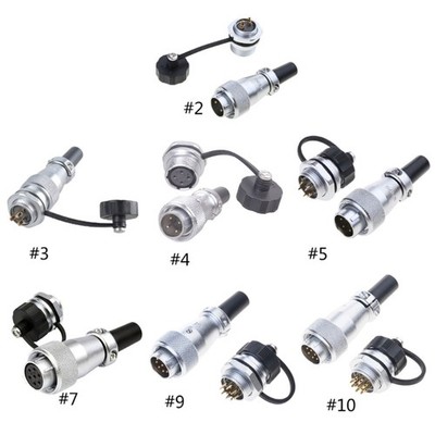 WS16 TQ+ZM Waterproof Connectors Aviations Male Female Socket 2 3 4 5 7 9 10
