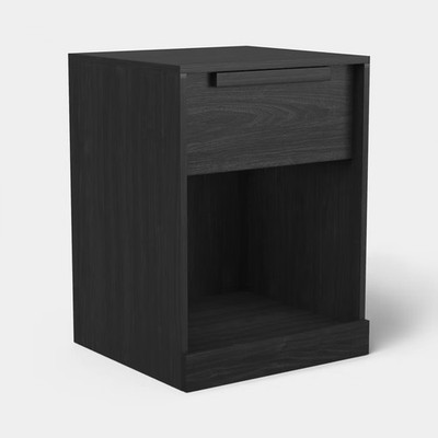 Modern Nightstand with Drawer Black - Room Essentials
