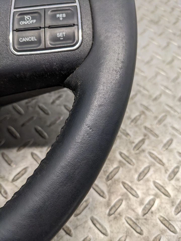 Factory Black Steering Wheel w/ Buttons OEM for 11-18 Jeep Wrangler  1149604 - Image 4 of 4