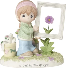 182013 to God Be the Glory Bisque Porcelain Figurine