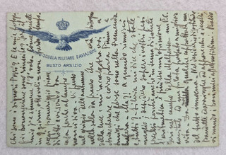 cartolina aviazione varese busto arsizio campo scuola militare 27/10/1917