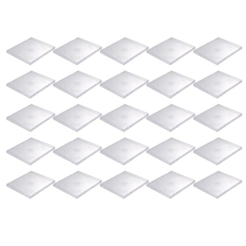 25PCS Clear CD Cases DIY DVD Packages Portable DVD Storage Boxes for Home