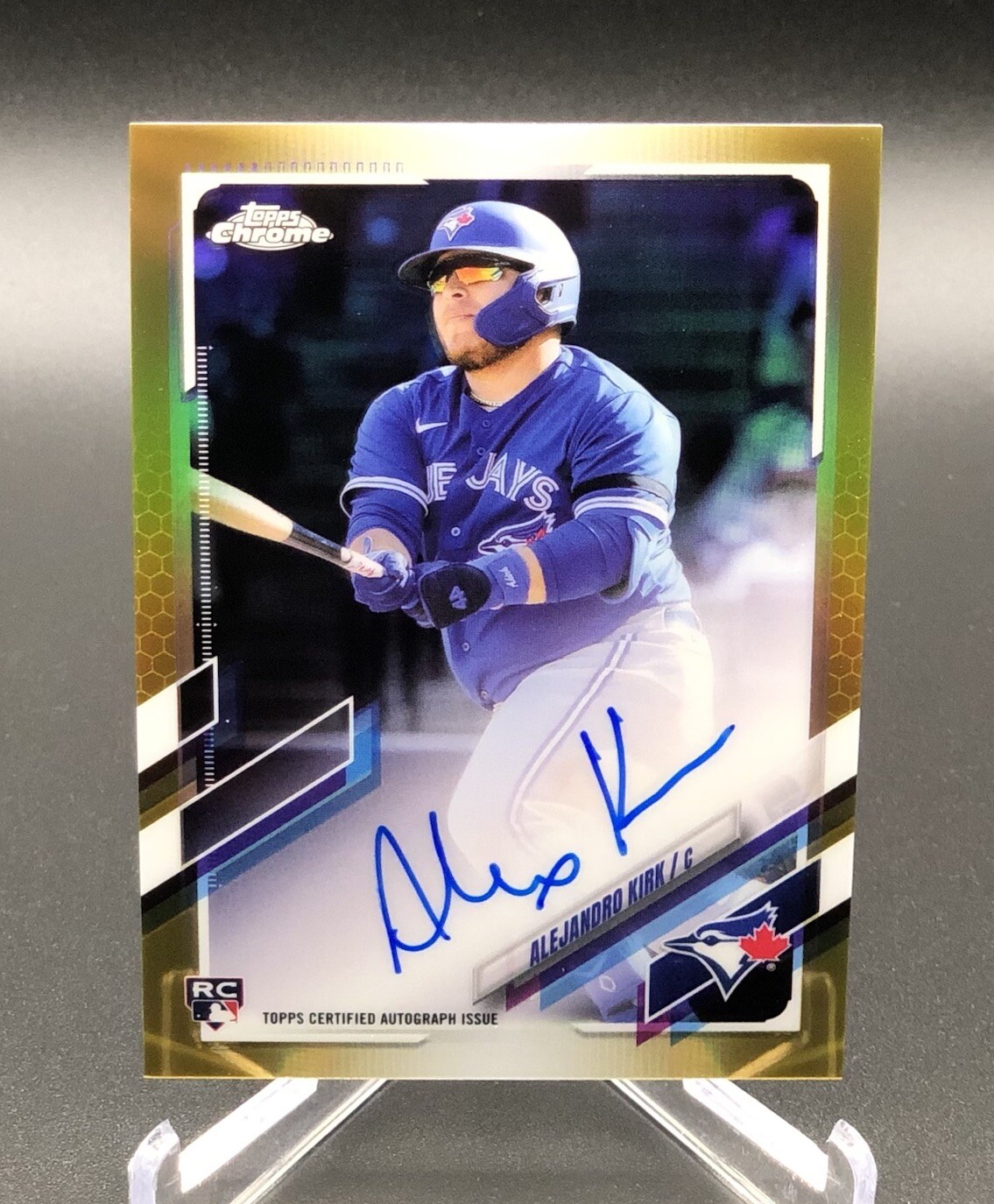 2021 Topps Chrome Alejandro Kirk True Gold Refractor /50 Rookie On-Card Auto🔥📈