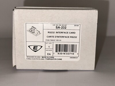 Edwards EST SA-232 Interface Card New And Unused