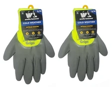 Wells Lamont Cold Weather Nitrile Coated Hi-vis Neon S/M Small Medium (2 Pack) 