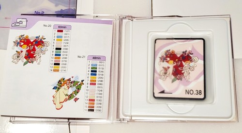 Embroidery Card No.38 Cherubs & Angels Hearts Bernina Babylock Japan Brother - Picture 5 of 7