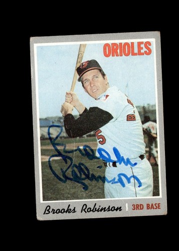 Brooks Robinson 1970 Topps Orioles Authentic Autogrammkarte