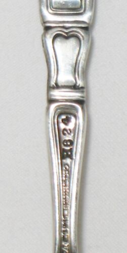 St. Dunstan emaillierter Gorham Sterlingsilber Bon Servierlöffel - Bild 6 von 6