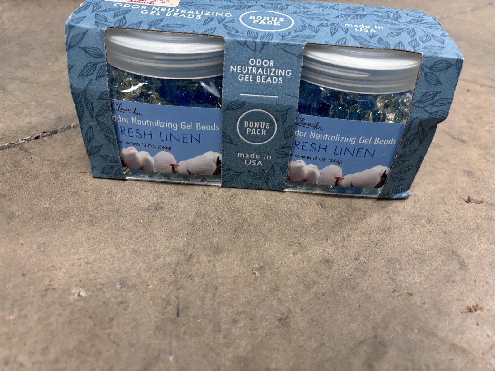 Clear Air Odor Eliminator Gel Beads Air Freshener 2 Pack 12 Ounce