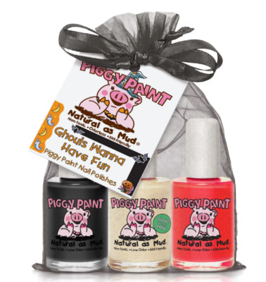 Piggy Paint Ghouls Wanna Have Fun Gift Set  - 0.5 oz. Polishes Kid Friendly