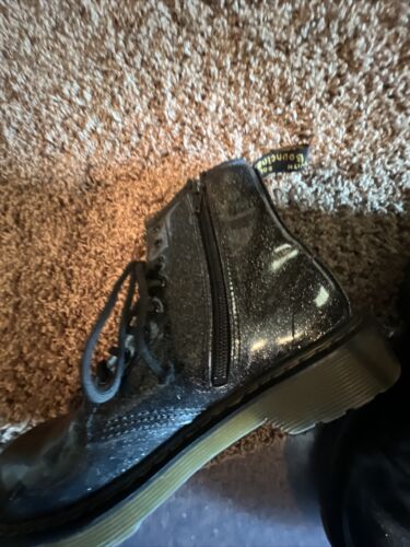 dr martens black glitter air walk 4 US M/5 US L - Picture 2 of 7
