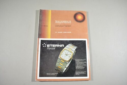 Revue européenne de l'horlogerie-bijouterie - n°2 Avril 1981 - Bild 1 von 1