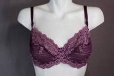 Wacoal 65191 Unlined Underwire Lace Sheer T-shirt Bra Size 34D