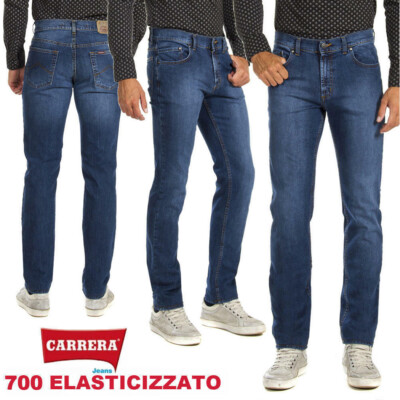 CARRERA JEANS PANTALONI UOMO GAMBA COMODA STRETCH ELASTICIZZATI CLASSICO  700921S | eBay