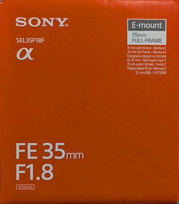 SONY SEL-35F18F Weitwinkel-Objektiv FE 35mm F1.8 E-Mount Vollformat, Schwarz NEU