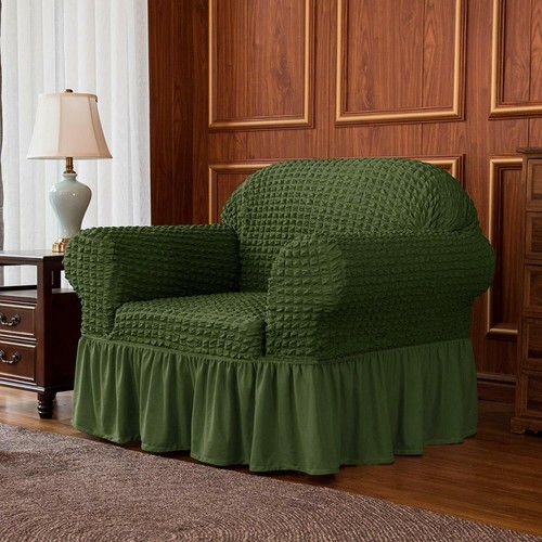 Subrtex Slipcover Sofa Chair Couch Cover Protector Stretch Skirt Furniture Soft - Picture 20 of 126