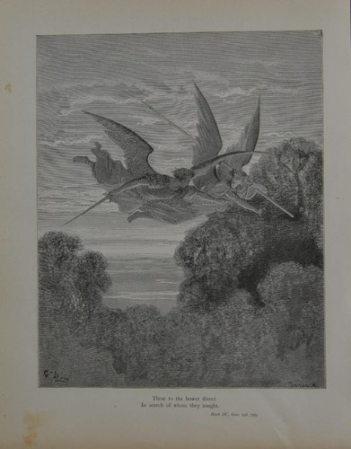 Angels Heavens Army Antique Gustave Dore Art Print 1888 Religious Occult - Imagen 9 de 16