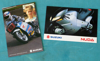 Suzuki Postkarten: James Whitham ±1988; Nuda GSX-R750 Concept Bike 1986