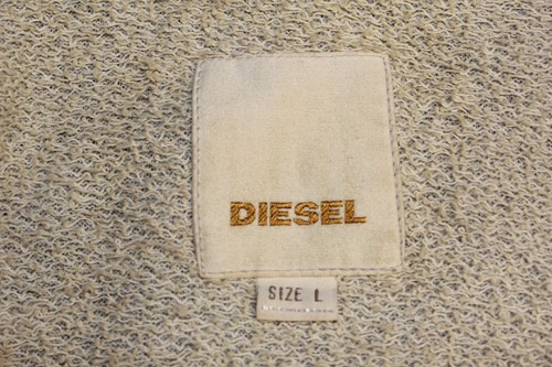 Men's DIESEL Brown Hooded Coat Jacket Size M/L - Picture 8 of 13