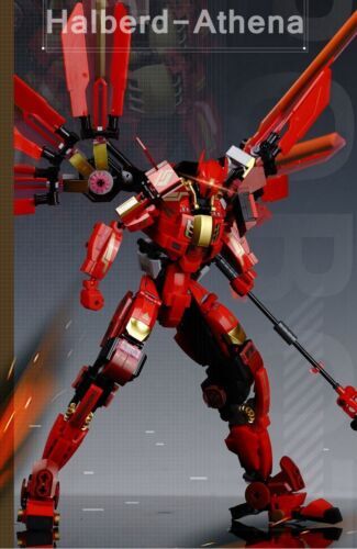 Building Blocks MOC Halberd Athena Transforming Mecha Robot Bricks Kids DIY Toys - Picture 5 of 9