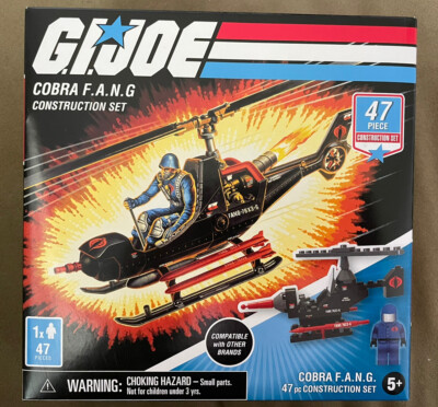 NIB GI Joe Cobra F.A.N.G. w/ Cobra Commander- Forever Clever Construction Set  