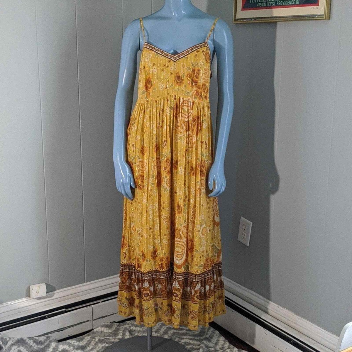 Spell Mystic Strappy Sundress In Sunflower - M | eBay 