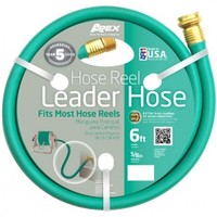 Hose Reel Leader Water 5/8 Inch 6ft Brass Coupling Recycled Straighten Garden Hose Reel Leader Water 5/8 Inch 6ft Brass Coupling Recycled Straighten Garden