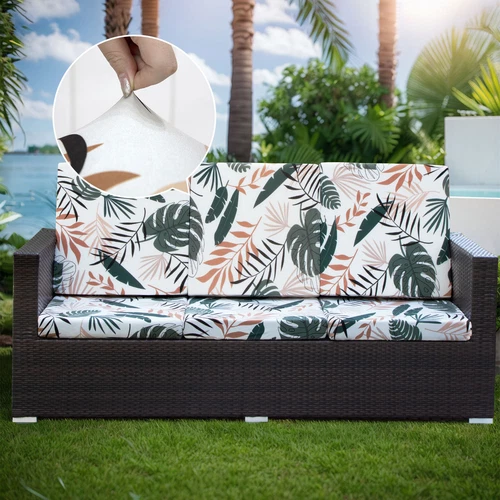 2/4/6/8 Stck. Terrasse Stretch Sofa Kissenbezüge Outdoor Kissen Schutz Bezug USA - Bild 15 von 33