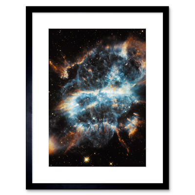 Hubble Space Telescope Planetary Nebula NGC5189 Gas Clouds Framed Wall Art 9X7''