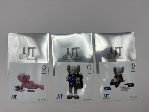 Kaws x Uniqlo ut 2023 Pink Kaws sticker Set (3) New, In Hand, Ships ASAP - Picture 1 of 1