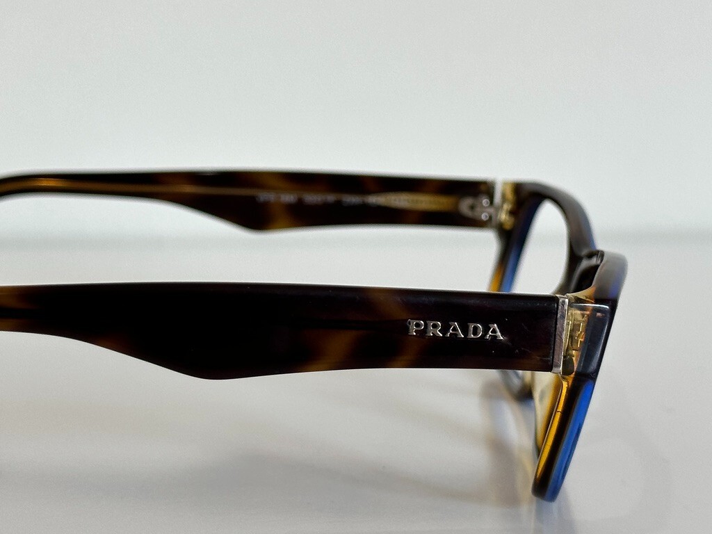 Prada VPR 16M ZXH-1O1 Square Havana Brown Eyeglasses Optical Prada VPR 16M ZXH-1O1 Square Havana Brown Eyeglasses Optical