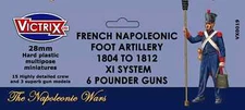 Victrix French Napoleonic Foot Artillery 1804 to 1812 XI System 6 Pounder NIB