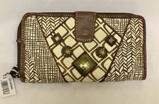 Fossil Geldbörse Geldbeutel Damenbörse Tasche Börse Leder Stoff 